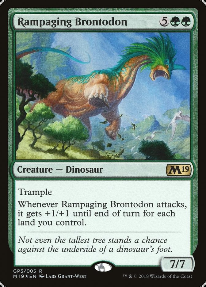 Rampaging Brontodon [Magic 2019 Gift Pack] | Dragon's Lair Comics and Fantasy Houston TX