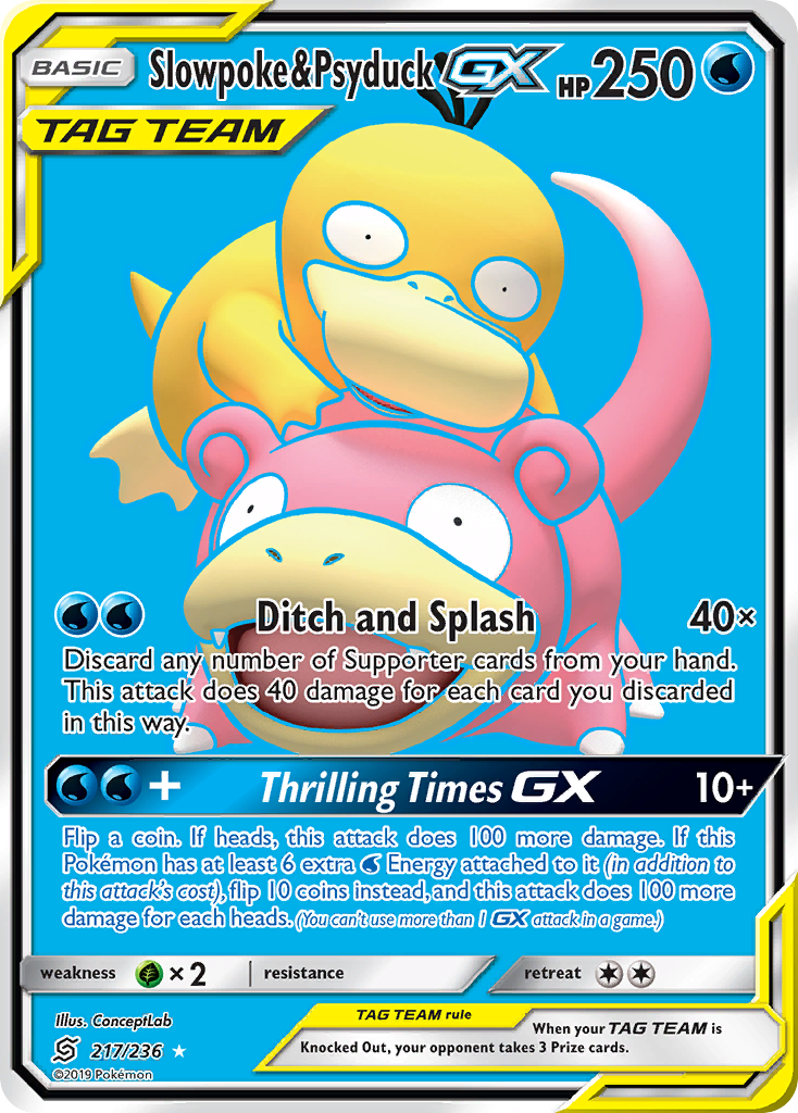 Slowpoke & Psyduck GX (217/236) [Sun & Moon: Unified Minds] | Dragon's Lair Comics and Fantasy Houston TX