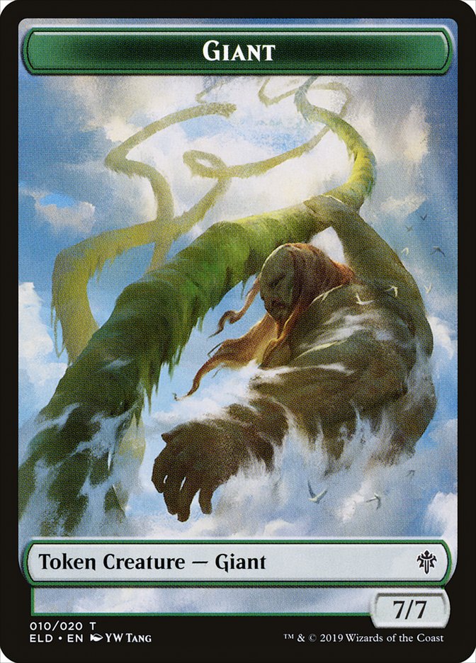 Giant Token [Throne of Eldraine Tokens] | Dragon's Lair Comics and Fantasy Houston TX