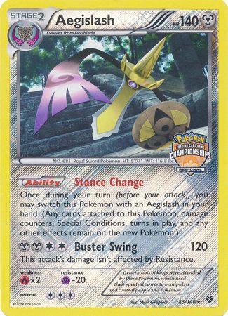 Aegislash (85/146) (Regional Championship Promo) [XY: Base Set] | Dragon's Lair Comics and Fantasy Houston TX