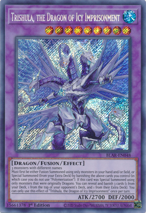 Trishula, the Dragon of Icy Imprisonment [BLAR-EN048] Secret Rare | Dragon's Lair Comics and Fantasy Houston TX