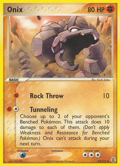 Onix (42/112) [EX: FireRed & LeafGreen] | Dragon's Lair Comics and Fantasy Houston TX