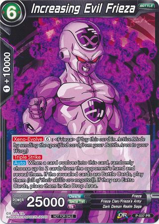 Increasing Evil Frieza (P-037) [Promotion Cards] | Dragon's Lair Comics and Fantasy Houston TX