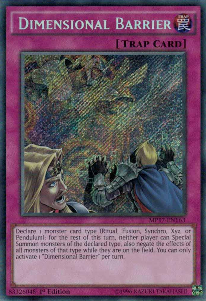 Dimensional Barrier [MP17-EN163] Secret Rare | Dragon's Lair Comics and Fantasy Houston TX