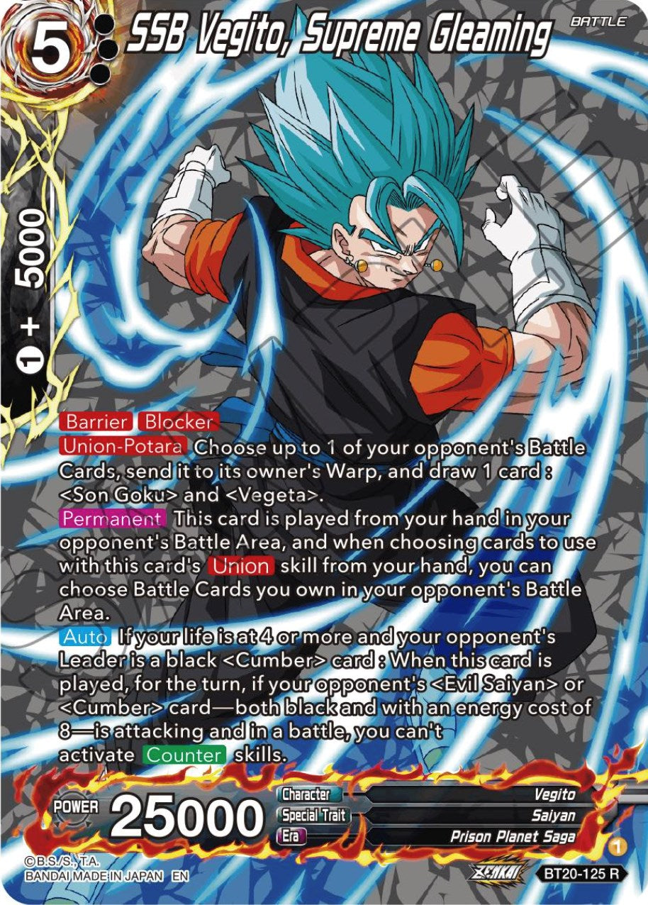 SSB Vegito, Supreme Gleaming (Silver Foil) (BT20-125) [Power Absorbed] | Dragon's Lair Comics and Fantasy Houston TX