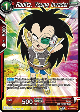 Raditz, Young Invader (P-294) [Tournament Promotion Cards] | Dragon's Lair Comics and Fantasy Houston TX