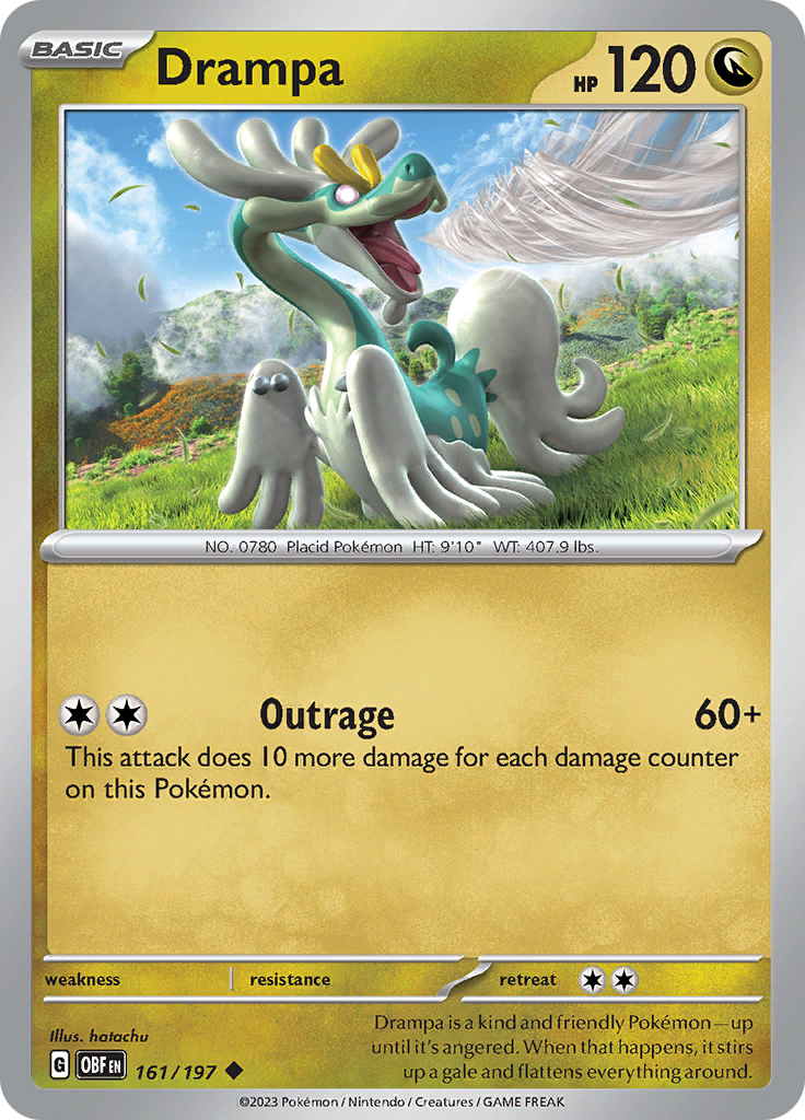 Drampa (161/197) [Scarlet & Violet: Obsidian Flames] | Dragon's Lair Comics and Fantasy Houston TX