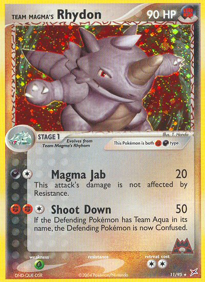 Team Magma's Rhydon (11/95) [EX: Team Magma vs Team Aqua] | Dragon's Lair Comics and Fantasy Houston TX