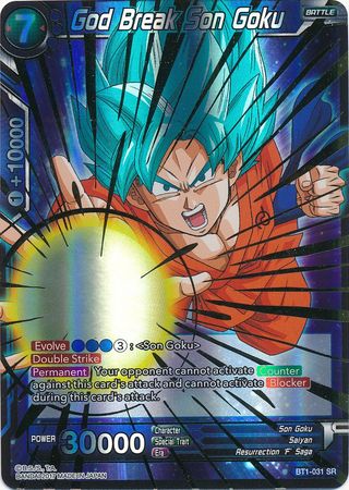 God Break Son Goku (BT1-031) [Galactic Battle] | Dragon's Lair Comics and Fantasy Houston TX