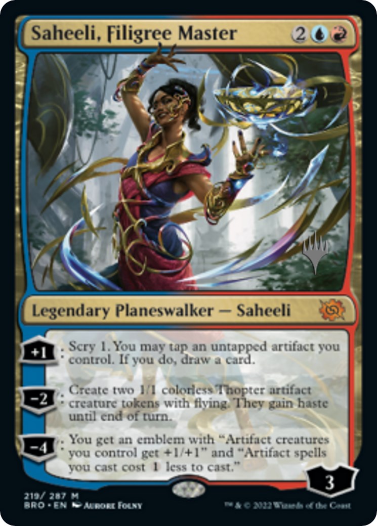 Saheeli, Filigree Master (Promo Pack) [The Brothers' War Promos] | Dragon's Lair Comics and Fantasy Houston TX