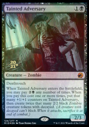 Tainted Adversary [Innistrad: Midnight Hunt Prerelease Promos] | Dragon's Lair Comics and Fantasy Houston TX