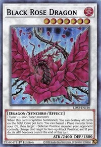 Black Rose Dragon (Blue) [LDS2-EN110] Ultra Rare | Dragon's Lair Comics and Fantasy Houston TX