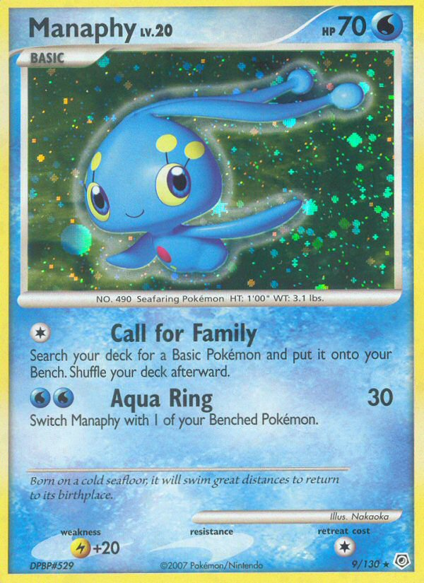 Manaphy (9/130) [Diamond & Pearl: Base Set] | Dragon's Lair Comics and Fantasy Houston TX