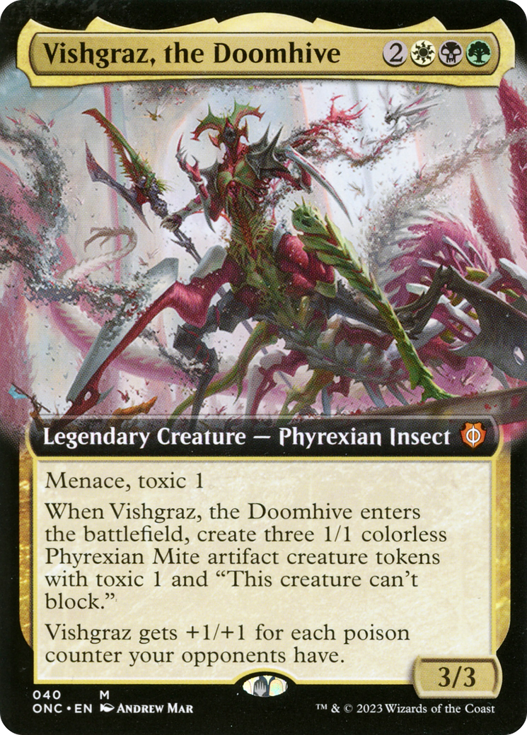 Vishgraz, the Doomhive (Extended Art) [Phyrexia: All Will Be One Commander] | Dragon's Lair Comics and Fantasy Houston TX