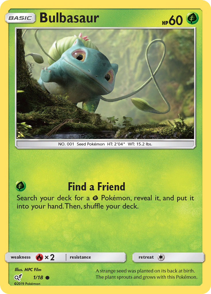 Bulbasaur (1/18) [Sun & Moon: Detective Pikachu] | Dragon's Lair Comics and Fantasy Houston TX