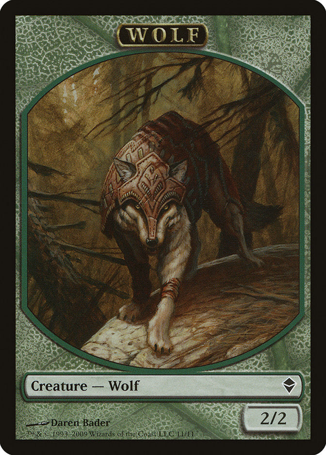 Wolf Token [Zendikar Tokens] | Dragon's Lair Comics and Fantasy Houston TX