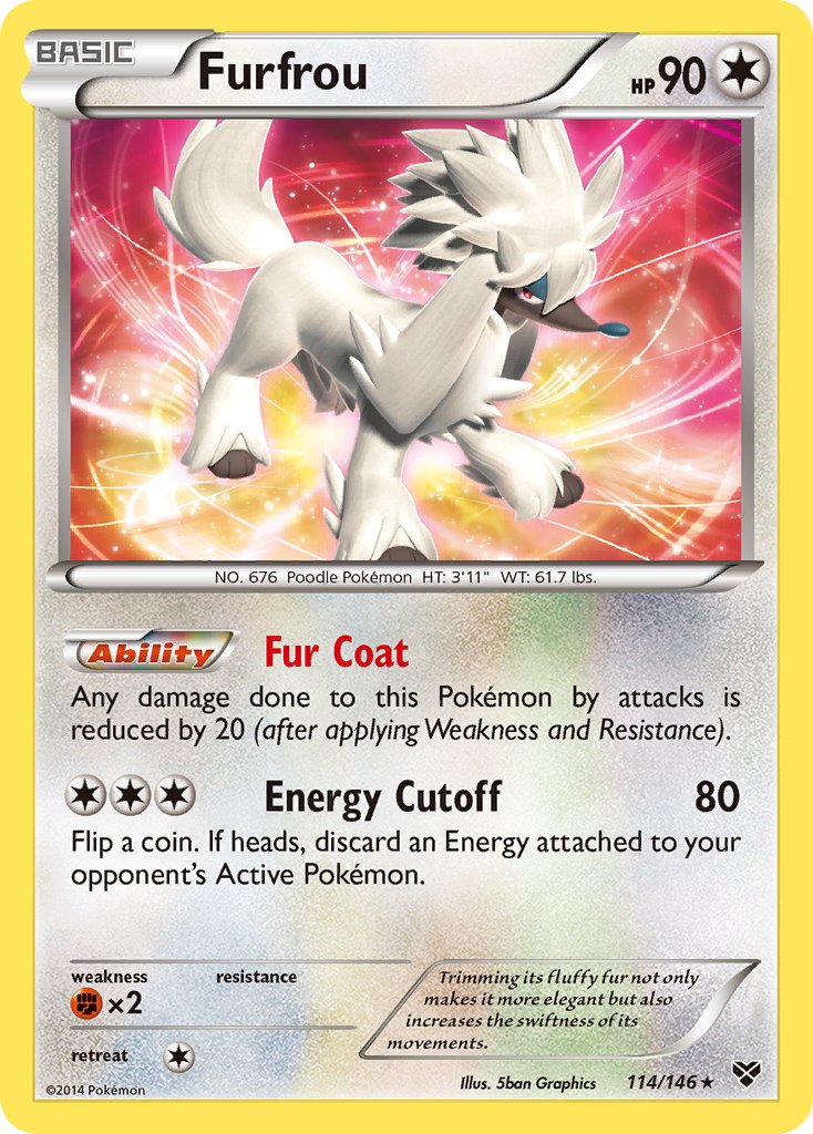 Furfrou (114/146)(Cosmos Holo) (Blister Exclusive) [XY: Base Set] | Dragon's Lair Comics and Fantasy Houston TX