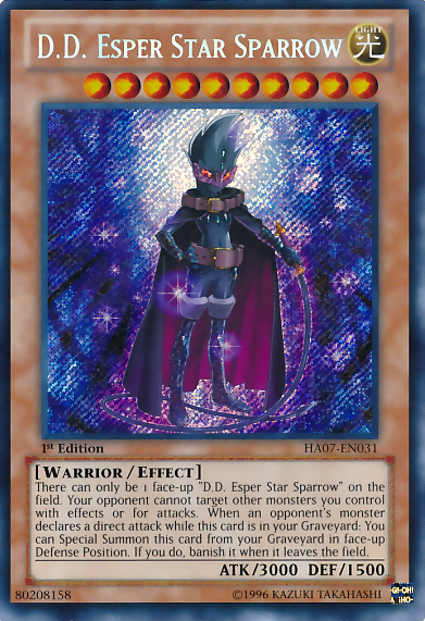 D.D. Esper Star Sparrow [HA07-EN031] Secret Rare | Dragon's Lair Comics and Fantasy Houston TX