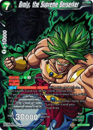 Broly, the Supreme Berserker (SPR) (BT6-074) [Destroyer Kings] | Dragon's Lair Comics and Fantasy Houston TX