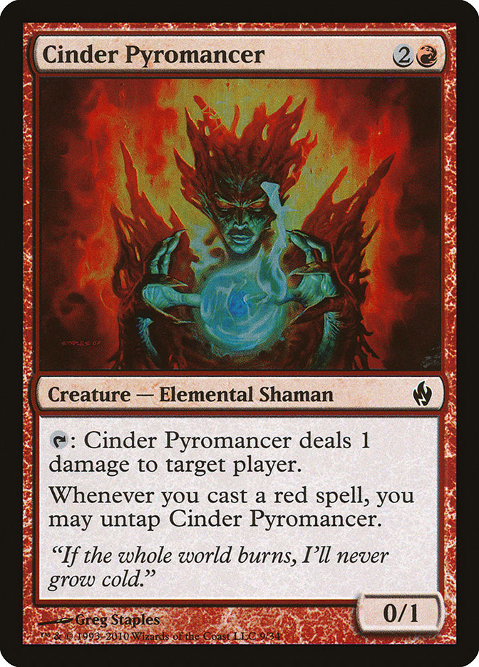 Cinder Pyromancer [Premium Deck Series: Fire and Lightning] | Dragon's Lair Comics and Fantasy Houston TX