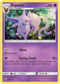 Espeon (89/214) (Cosmos Holo) (Blister Exclusive) [Sun & Moon: Lost Thunder] | Dragon's Lair Comics and Fantasy Houston TX