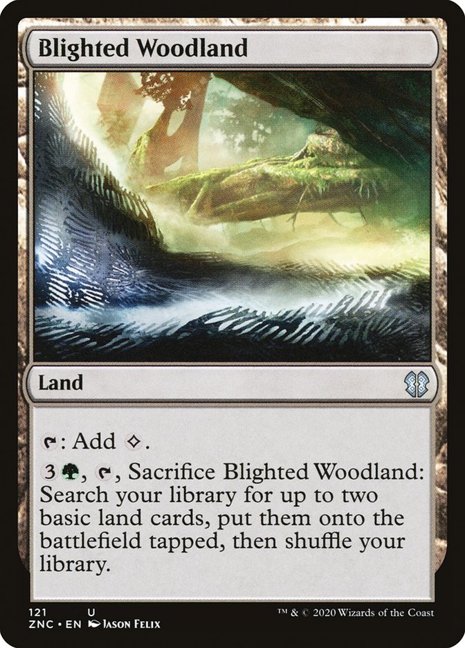 Blighted Woodland [Zendikar Rising Commander] | Dragon's Lair Comics and Fantasy Houston TX