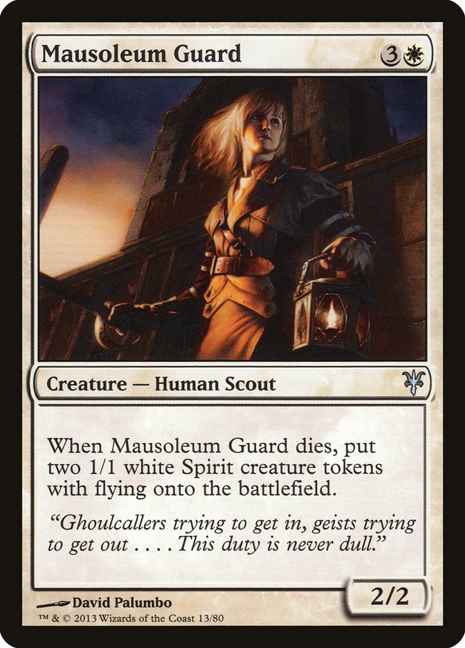 Mausoleum Guard [Duel Decks: Sorin vs. Tibalt] | Dragon's Lair Comics and Fantasy Houston TX