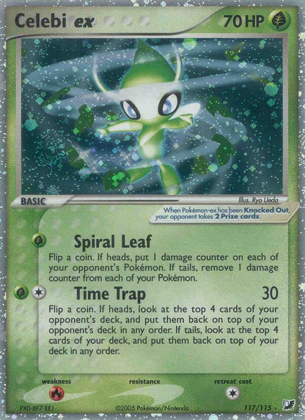 Celebi ex (117/115) [EX: Unseen Forces] | Dragon's Lair Comics and Fantasy Houston TX