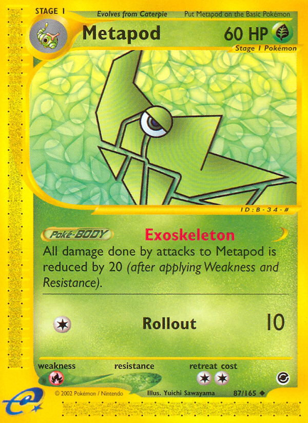 Metapod (87/165) [Expedition: Base Set] | Dragon's Lair Comics and Fantasy Houston TX