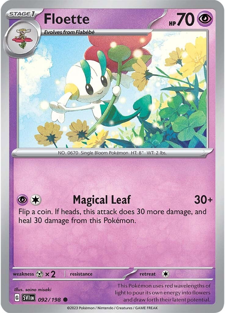 Floette (092/198) [Scarlet & Violet: Base Set] | Dragon's Lair Comics and Fantasy Houston TX