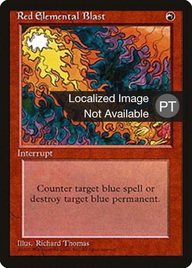 Red Elemental Blast [Fourth Edition (Foreign Black Border)] | Dragon's Lair Comics and Fantasy Houston TX