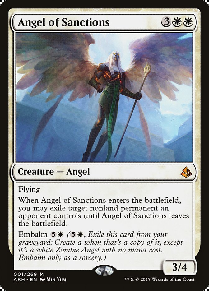 Angel of Sanctions [Amonkhet] | Dragon's Lair Comics and Fantasy Houston TX