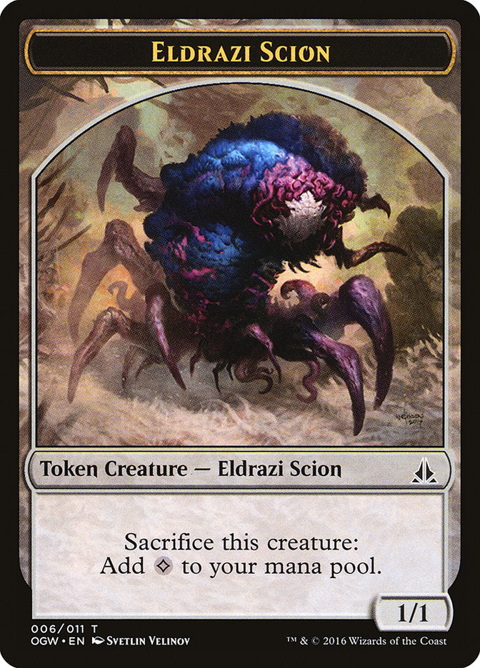 Eldrazi Scion Token (006/011) [Oath of the Gatewatch Tokens] | Dragon's Lair Comics and Fantasy Houston TX