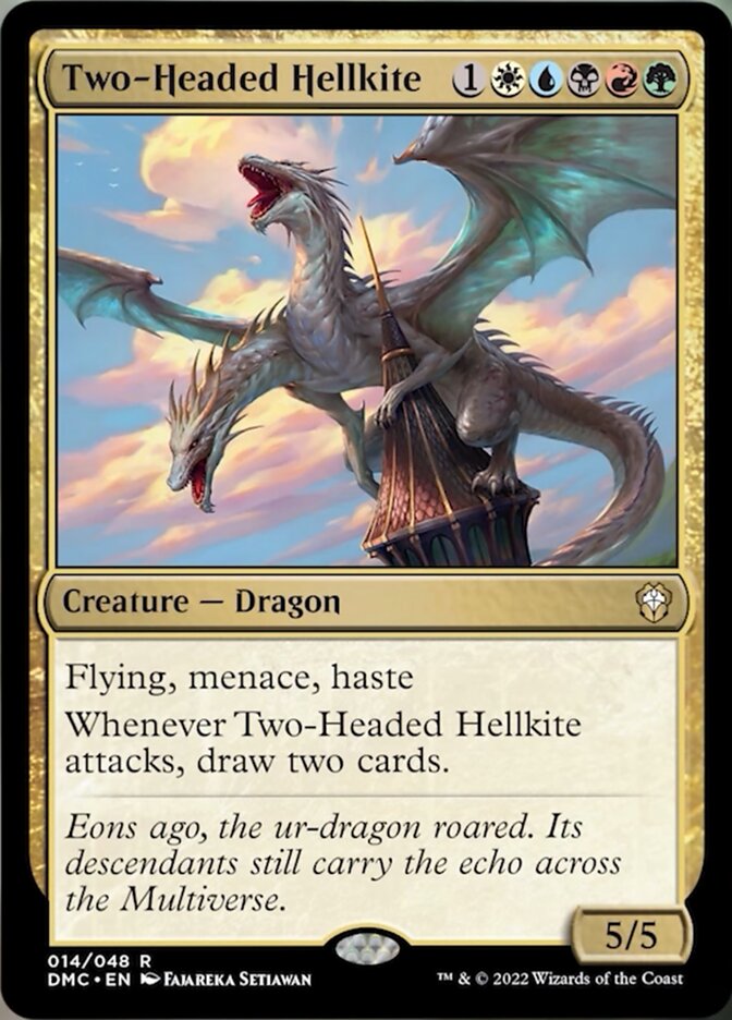 Two-Headed Hellkite [Dominaria United Commander] | Dragon's Lair Comics and Fantasy Houston TX