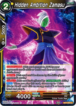 Hidden Ambition Zamasu (BT7-093) [Assault of the Saiyans] | Dragon's Lair Comics and Fantasy Houston TX