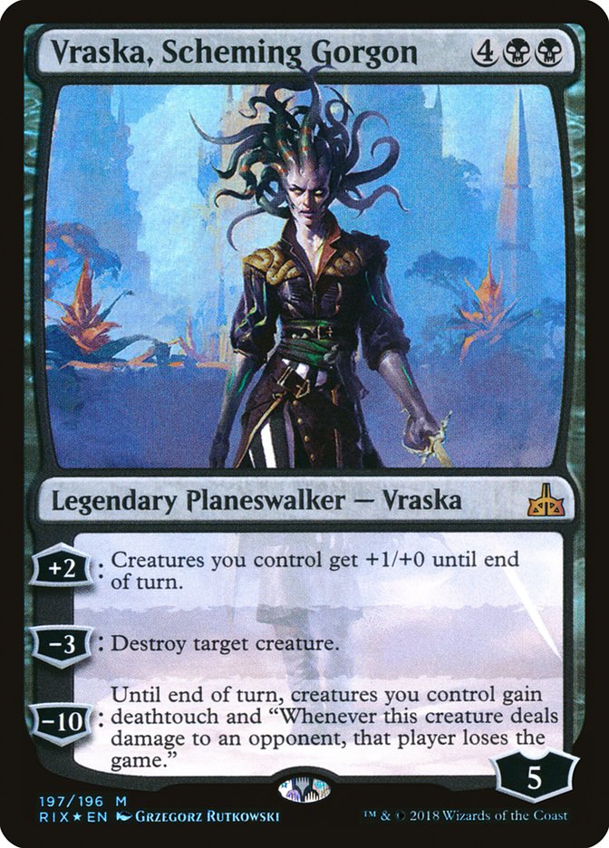 Vraska, Scheming Gorgon [Rivals of Ixalan] | Dragon's Lair Comics and Fantasy Houston TX