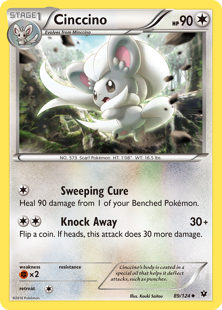 Cinccino (89/124) [XY: Fates Collide] | Dragon's Lair Comics and Fantasy Houston TX