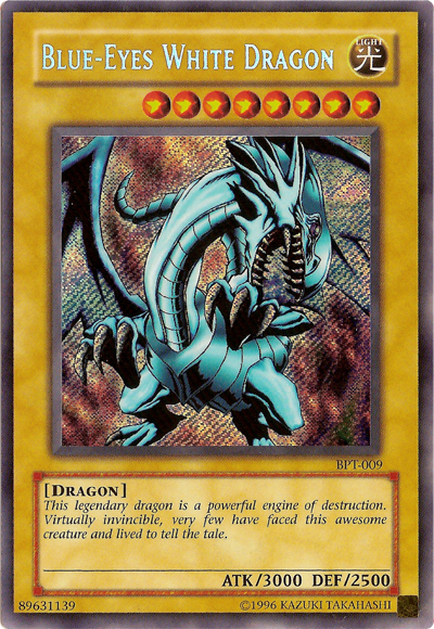 Blue-Eyes White Dragon [BPT-009] Secret Rare | Dragon's Lair Comics and Fantasy Houston TX