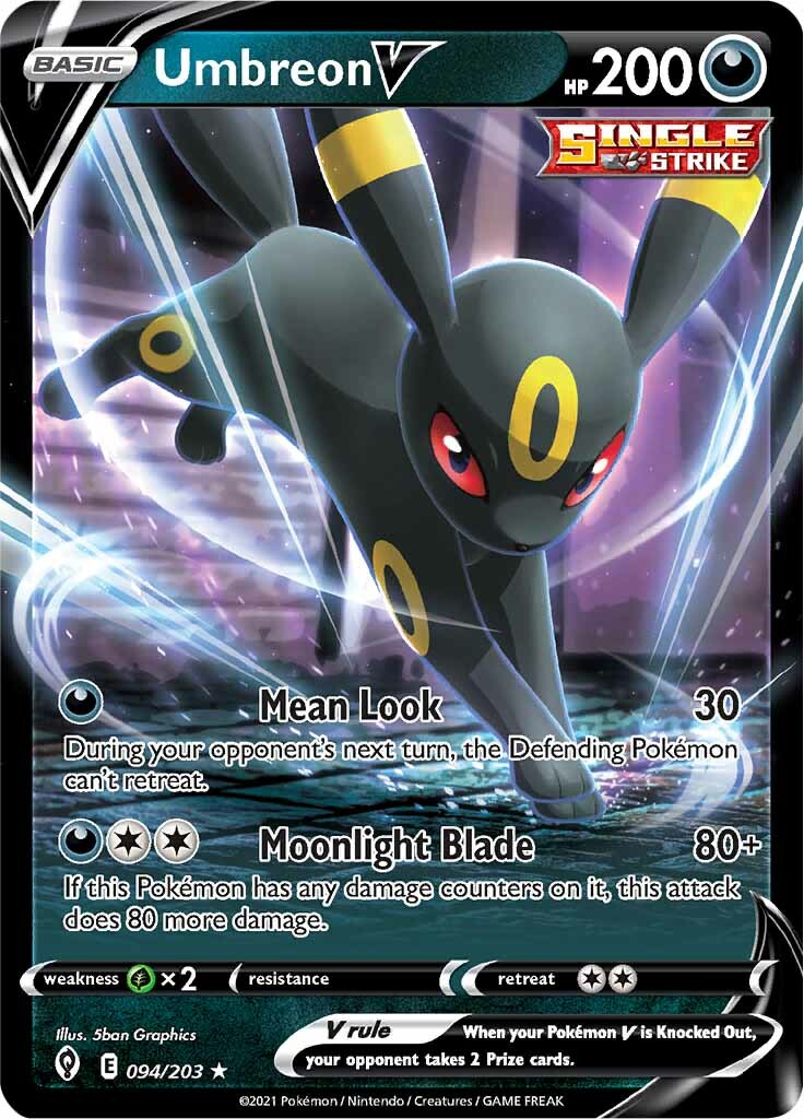 Umbreon V (094/203) [Sword & Shield: Evolving Skies] | Dragon's Lair Comics and Fantasy Houston TX