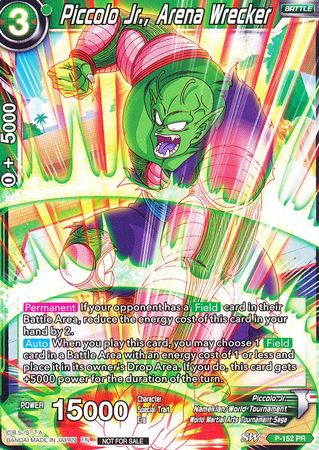 Piccolo Jr., Arena Wrecker (Power Booster: World Martial Arts Tournament) (P-152) [Promotion Cards] | Dragon's Lair Comics and Fantasy Houston TX