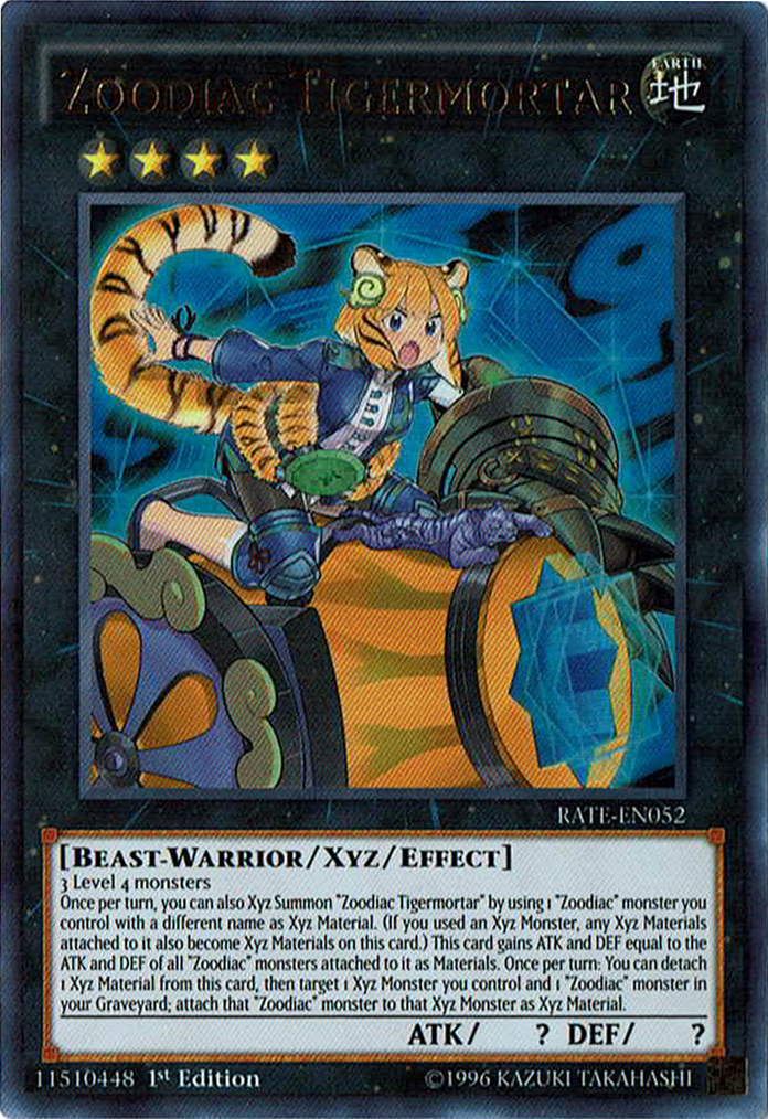 Zoodiac Tigermortar [RATE-EN052] Ultra Rare | Dragon's Lair Comics and Fantasy Houston TX