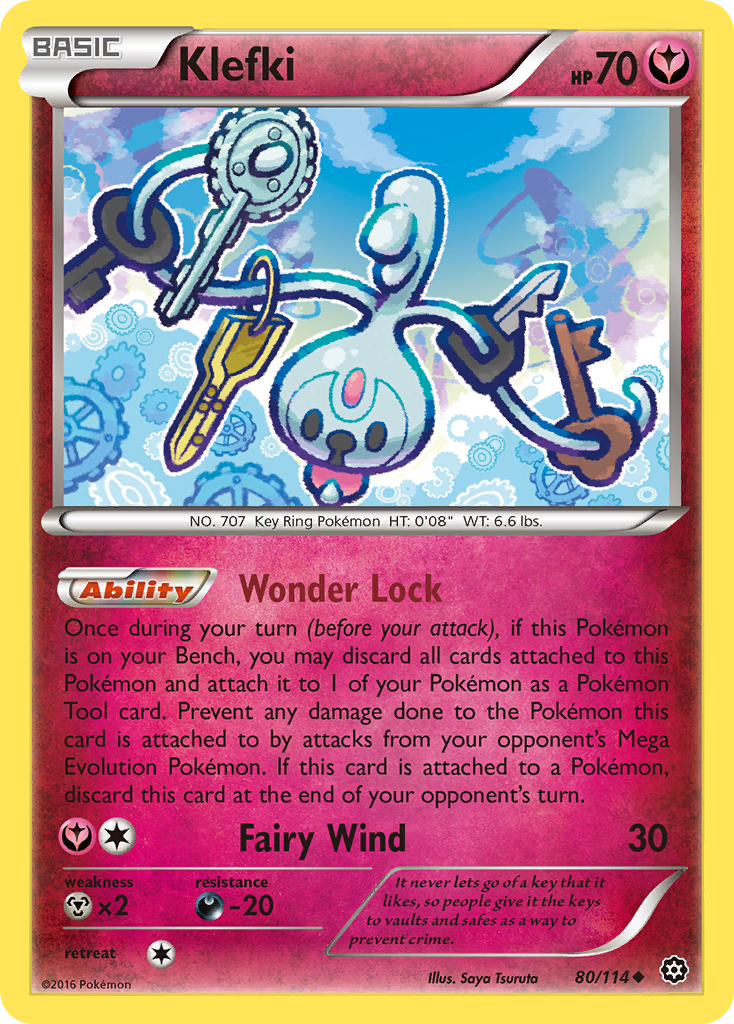 Klefki (80/114) [XY: Steam Siege] | Dragon's Lair Comics and Fantasy Houston TX