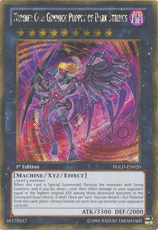 Number C40: Gimmick Puppet of Dark Strings [PGLD-EN020] Gold Secret Rare | Dragon's Lair Comics and Fantasy Houston TX