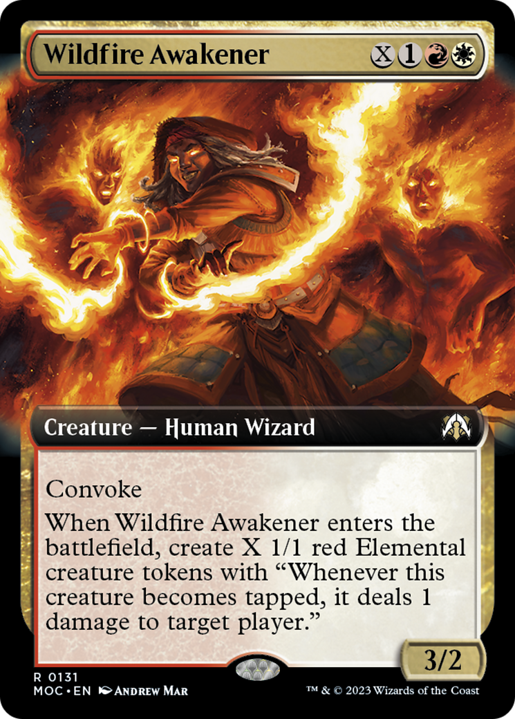 Wildfire Awakener (Extended Art) [March of the Machine Commander] | Dragon's Lair Comics and Fantasy Houston TX