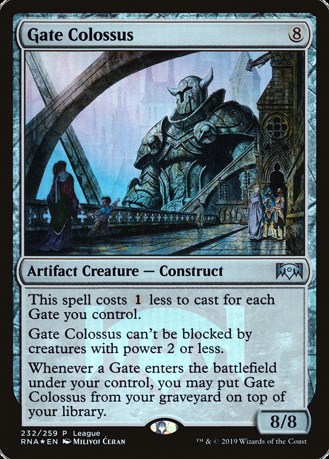 Gate Colossus (League) [Ravnica Allegiance Promos] | Dragon's Lair Comics and Fantasy Houston TX