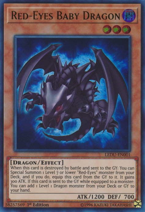 Red-Eyes Baby Dragon [LEDU-EN001] Ultra Rare | Dragon's Lair Comics and Fantasy Houston TX