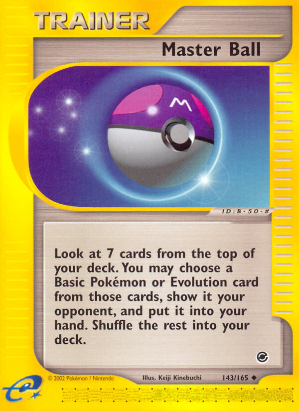 Master Ball (143/165) [Expedition: Base Set] | Dragon's Lair Comics and Fantasy Houston TX