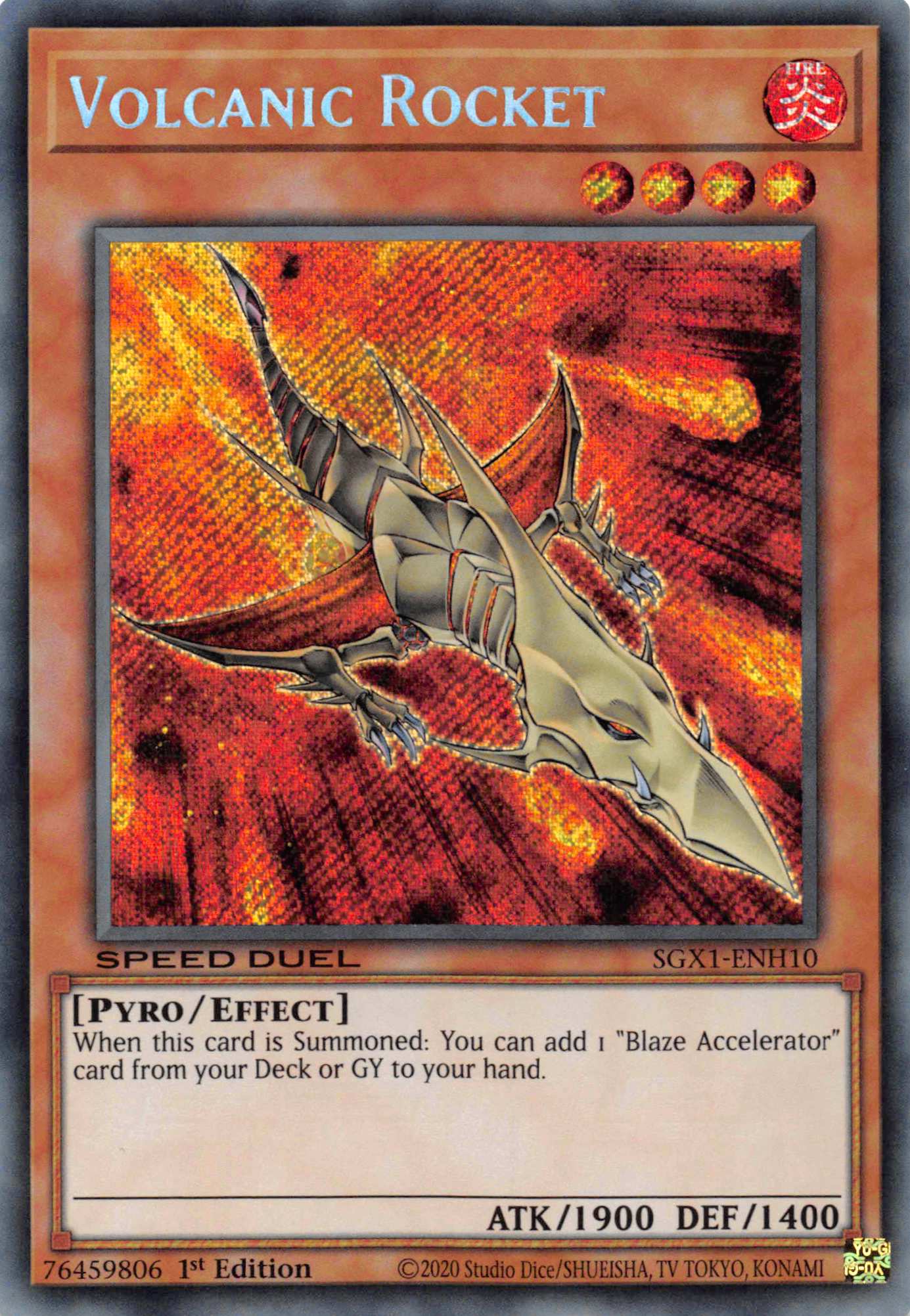 Volcanic Rocket [SGX1-ENH10] Secret Rare | Dragon's Lair Comics and Fantasy Houston TX