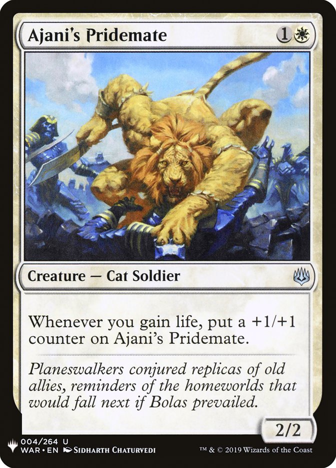 Ajani's Pridemate [Mystery Booster] | Dragon's Lair Comics and Fantasy Houston TX