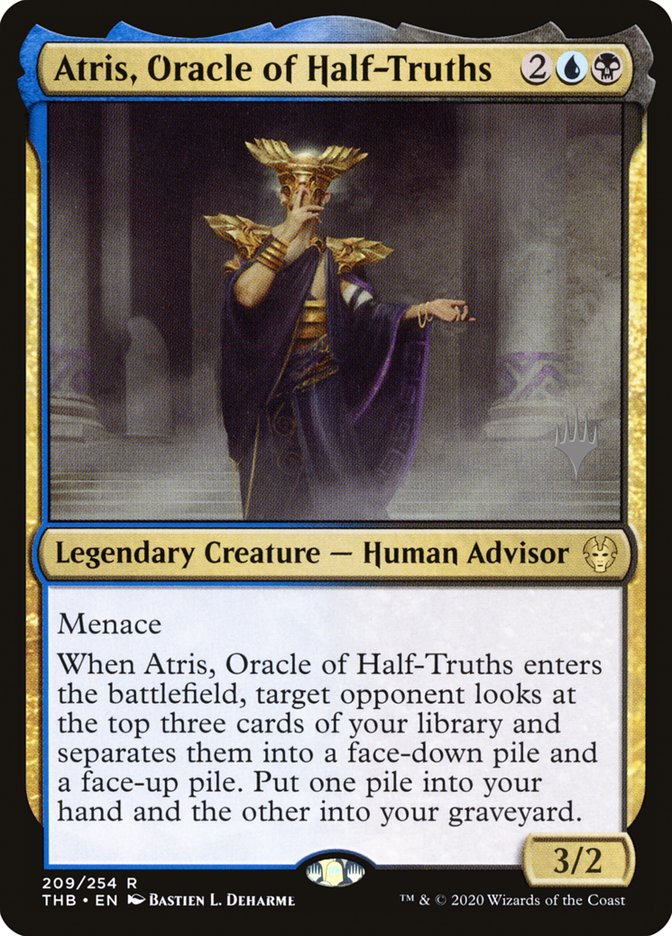 Atris, Oracle of Half-Truths (Promo Pack) [Theros Beyond Death Promos] | Dragon's Lair Comics and Fantasy Houston TX